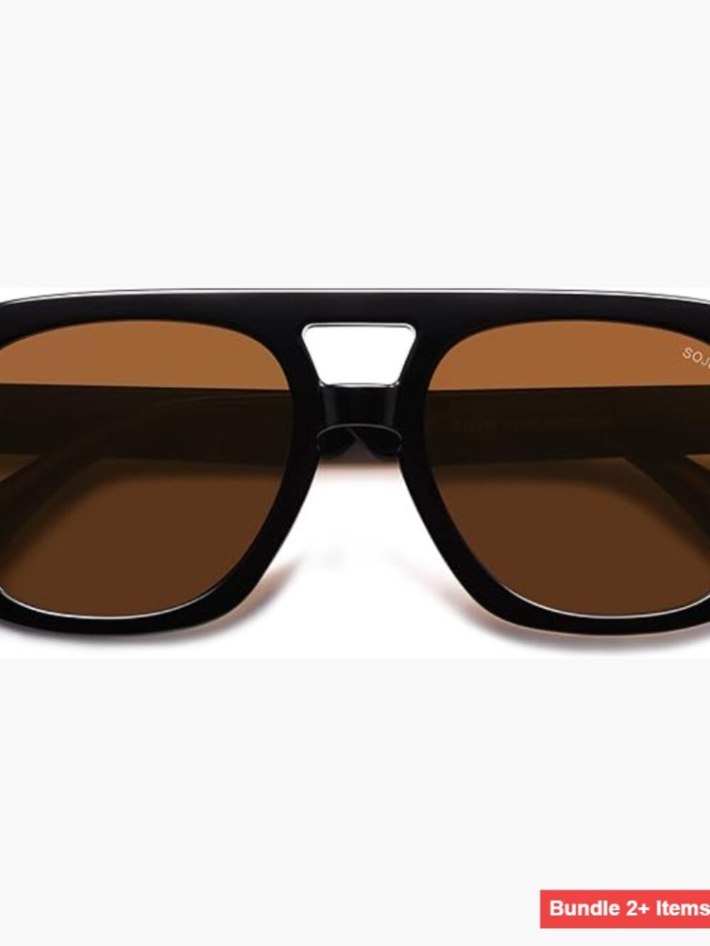 Large Polarized Aviator Sunglasses, Retro Square Pilot Shades, UV400 Protection